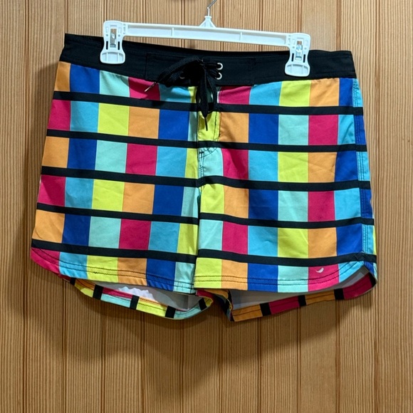Colorful Women's Swim Shorts - Picture 2 of 5